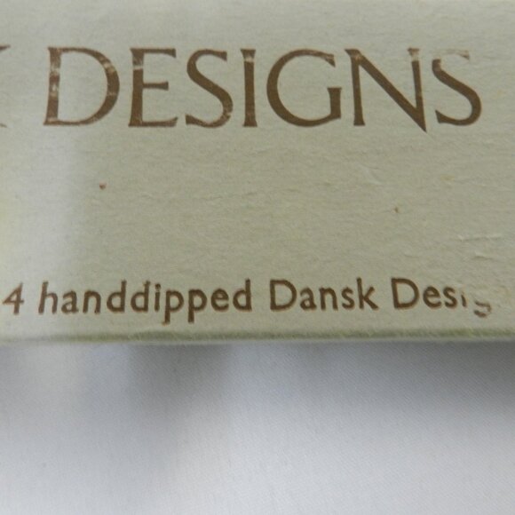 Vintage Dansk Designs 44 Taper Candles Mid Century Modern Hand Dipped 15" Yellow - Picture 8 of 8